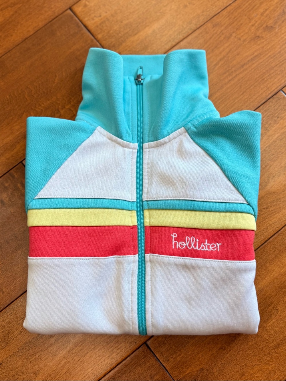 Hollister Vintage Y2K Slim Fit California Track Jacket Full Zip Retro - S - Picture 9 of 9